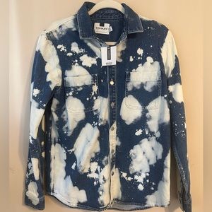 TOPMAN DENIM BLEACHED JACKET